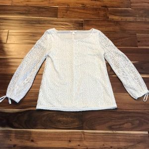 White Lauren Conrad long sleeve